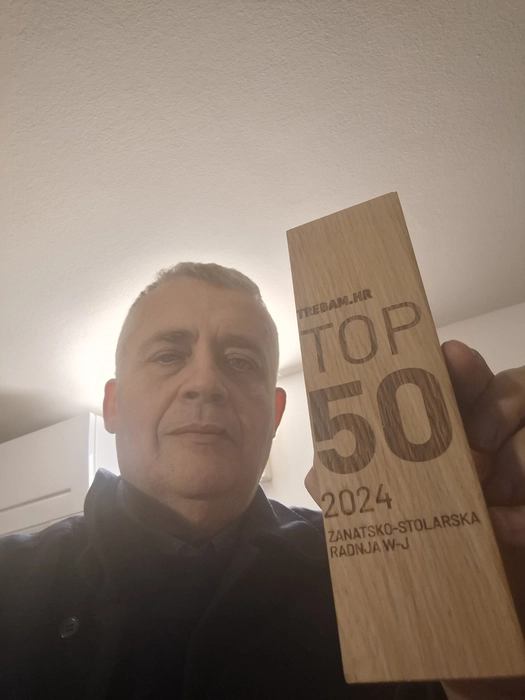 Walter Jerčenović, ZANATSKO-STOLARSKA RADNJA W-J, s nagradom Top 50 platforme Trebam.hr