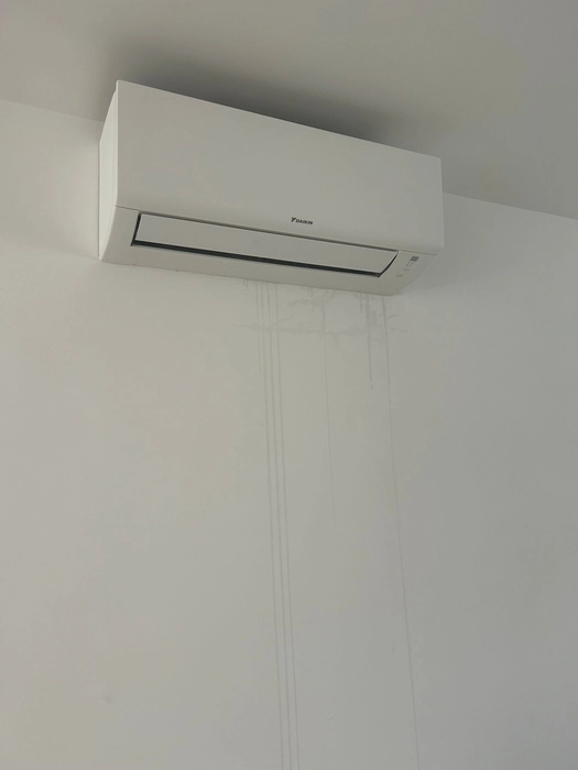 Air conditioner leak issue on wall (118888)